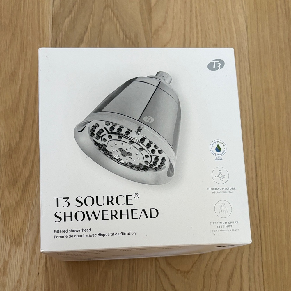 T3 Source Showerhead with Chrome Finish